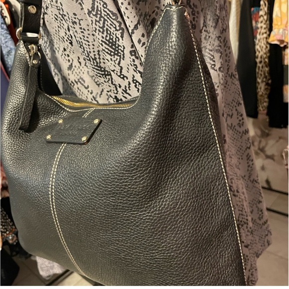 Kate Spade Pebbled Leather Black Shoulder Bag - Picture 3 of 17